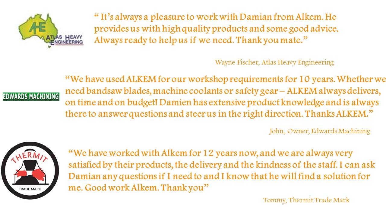 Alkem Industrial Supplies Feedbacks Queensland and Brisbane Bandsaw Blades